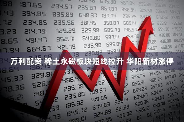 万利配资 稀土永磁板块短线拉升 华阳新材涨停